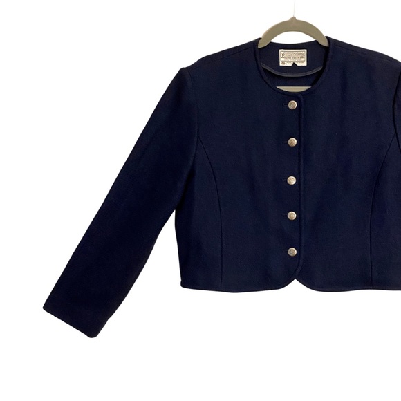 Pendleton Jackets & Coats Vintage Pendleton Wool Navy Blue Military